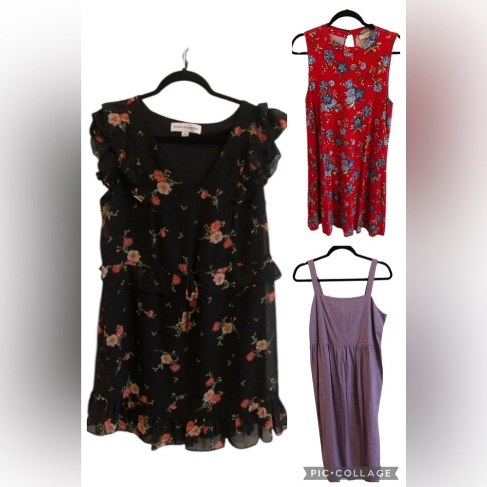 Lot of 3 women’s size medium dresses (all machine washable)—$15 for ALL!